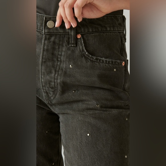 Lucky Brand Women's Legend Studded Hugh Rise 90’s Loose Jeans - Picture 6 of 13